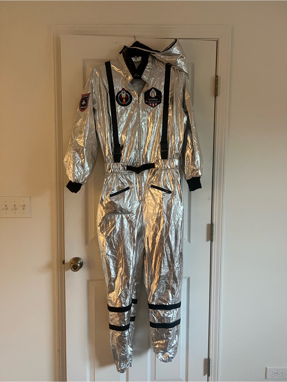 Adult size S Astronaut Jumpsuit - Metallic Astronaut Costume